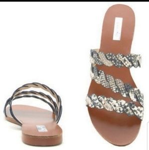 Snake print sandal